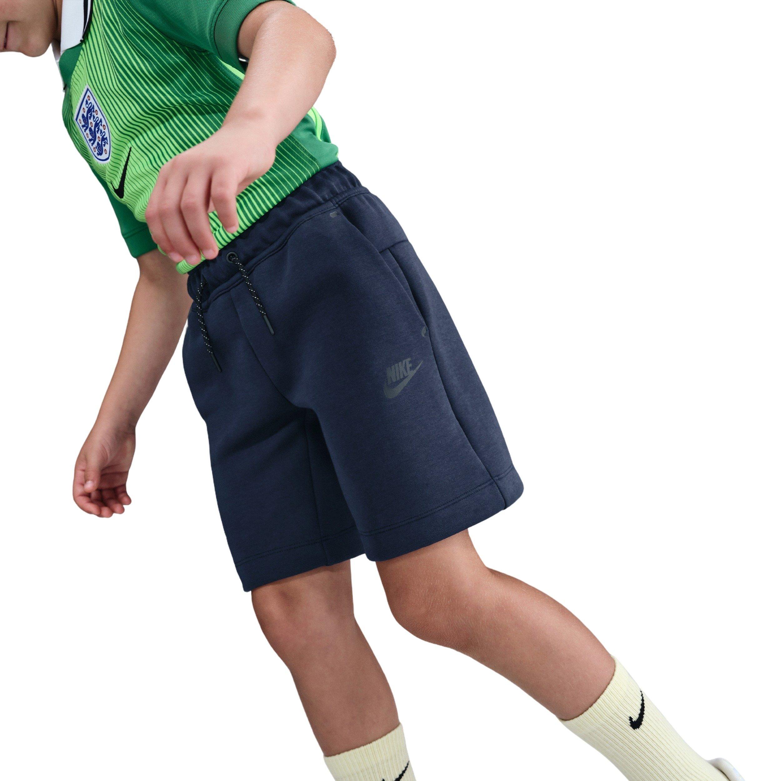 Nike Big Boys' Sportswear Tech Fleece Shorts - Obsidian Blue - OBSIDIAN BLUE